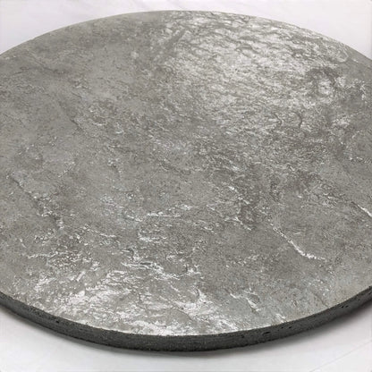 Unique Concrete Lazy Susan Handcrafted Made in The USA Cement Turntable Home-Decor (10" Uncolored)